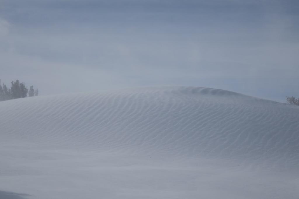  Wind affected snow near summit. 