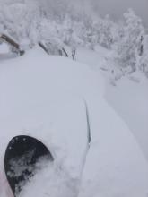 Shooting cracks from cornice test slope 