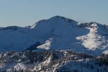 Avalanche on Dicks Peak viewed from Rubicon Peak on Dec 29.