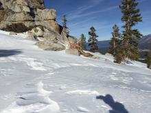 Wind effect at top of saddle of Flagpole.