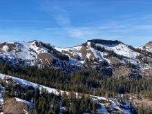 Looking out towards the Sierra Crest