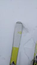 Thin breakable crust on the snow surface. The new snow from 12/6-12/7 was just below this thin crust.