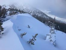 Small wind features forming on ridgelines