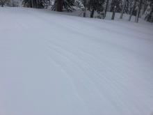 Intense blowing snow in open BLT with wind texture   