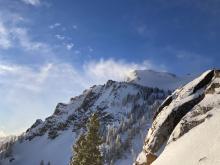 Wind and blowing snow on Tallac 