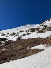 The east facing side of the SE gully.