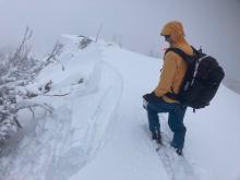 Cornices collapsed on approach with fairly wide propagation given the size of the terrain.