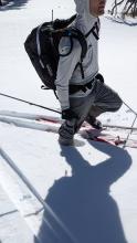 Boot-top deep soft snow along Carpenter Ridge. If the winds get strong enough this snow could get blown around.