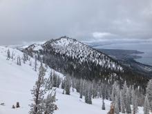 Looking north towards Rubicon Peak. 