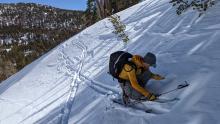 Small pockets of weaker snow existed in some shady patches on N facing slopes. 