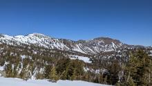 Looking at the sunny aspects on Mt. Rose and Mt. Houghton