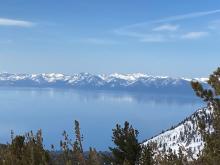 Clear and sunny conditions over the Sierra Crest.