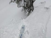 Poor bonding between the new snow and the icy crusts below it. 