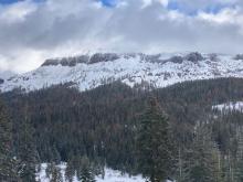 Coverage on south face of Castle Peak