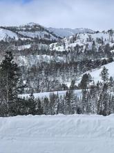 Picture taken from the road where NVDOT had closed 431 on the Reno side. Maybe 1/4 mile before Tamarack Peak trailhead parking 