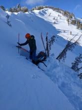 Snowpit data and general observations taken near a natural avalanche that failed on 12/27 also did not show any signs of lingering instability in wind-loaded terrain.