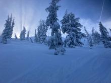 Blowing snow increasing into the afternoon