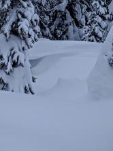 Drifts from previous and current winds, which varied from N to E to W today 